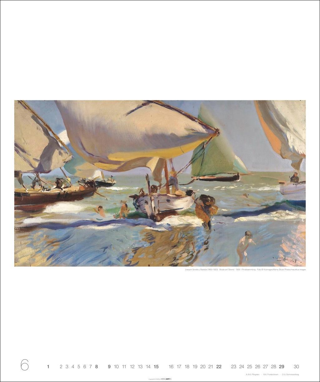 Bild: 9783839901267 | Joaquín Sorolla Edition Kalender 2025 - Sommer · Sonne · Meer | 14 S.