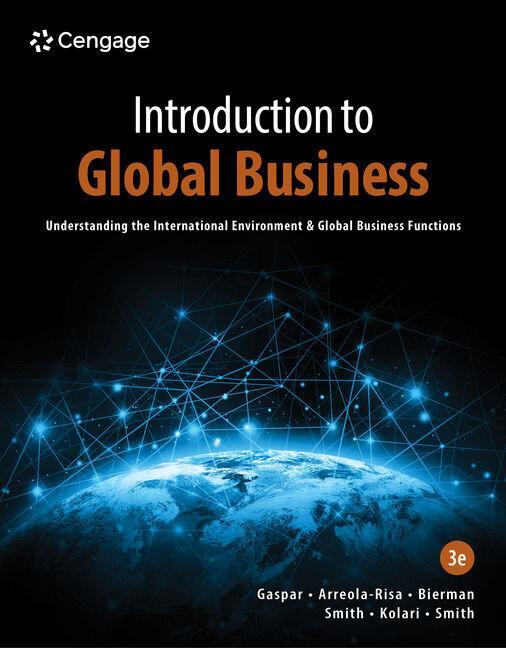 Cover: 9780357717011 | Introduction to Global Business | Julian Gaspar (u. a.) | Taschenbuch