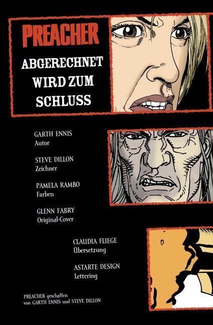 Bild: 9783862011704 | Preacher 09 - Abgerechnet wird zum Schluss | Garth Ennis (u. a.)