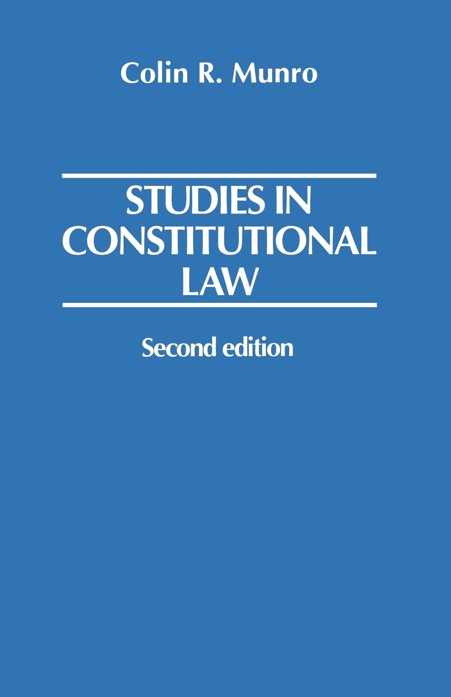 Cover: 9780406981431 | Studies in Constitutional Law | Colin R. Munro | Taschenbuch | 1999