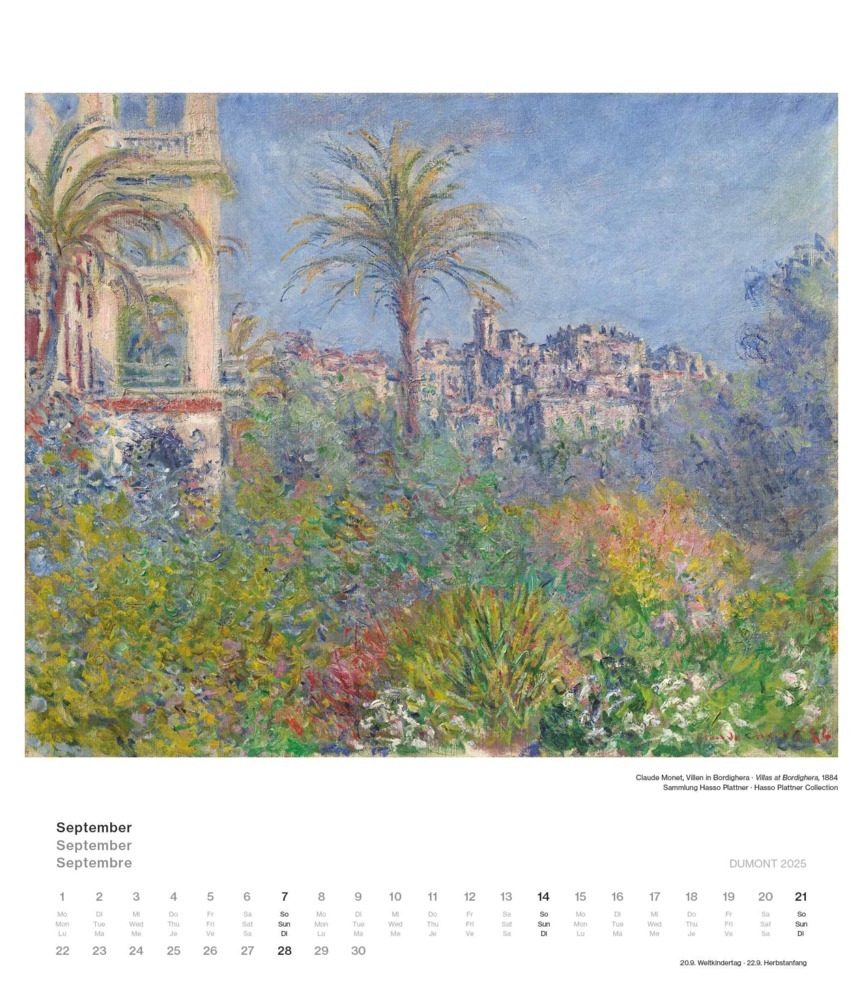 Bild: 4250809653334 | DUMONT - Impressionismus 2025 Wandkalender, 34,5x40cm,...