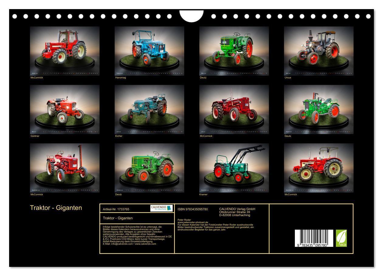 Bild: 9783435095780 | Traktor - Giganten (Wandkalender 2025 DIN A4 quer), CALVENDO...