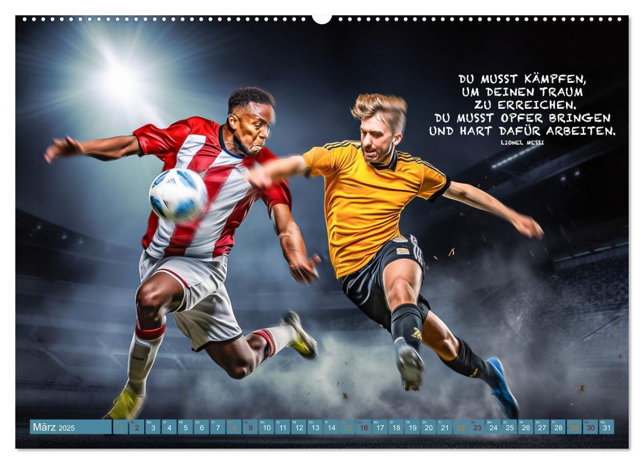 Bild: 9783457160824 | Fußball und tolle Sprüche (hochwertiger Premium Wandkalender 2025...