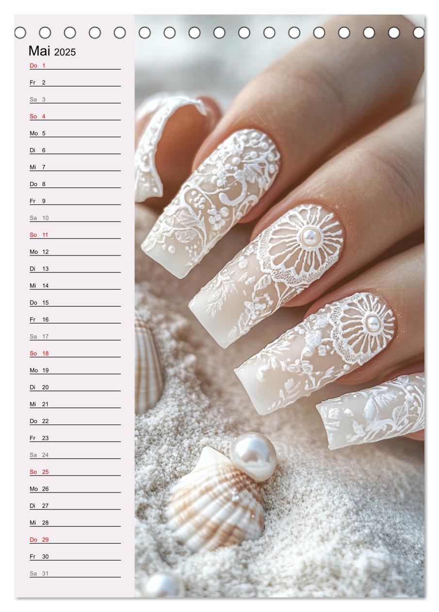 Bild: 9783457206041 | Nageldesign. Außergewöhnliche Fingernägel (Tischkalender 2025 DIN...