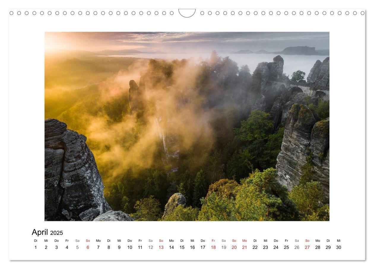 Bild: 9783435840823 | Bastei - Sächsische Schweiz (Wandkalender 2025 DIN A3 quer),...