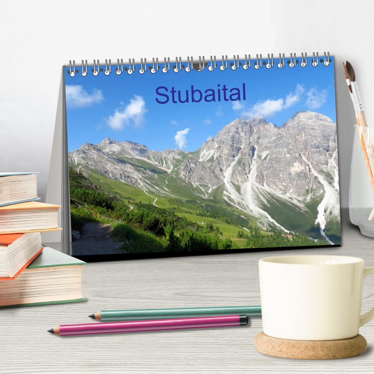 Bild: 9783435717484 | Stubaital (Tischkalender 2025 DIN A5 quer), CALVENDO Monatskalender