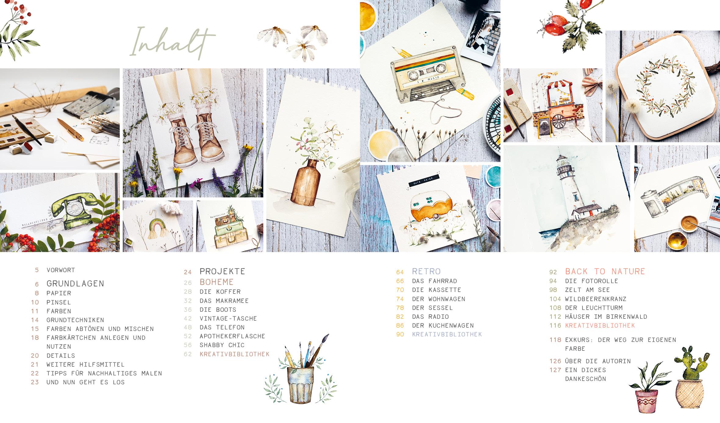 Bild: 9783745916089 | Boho Watercolor | Madeleine Zülke | Buch | 128 S. | Deutsch | 2023