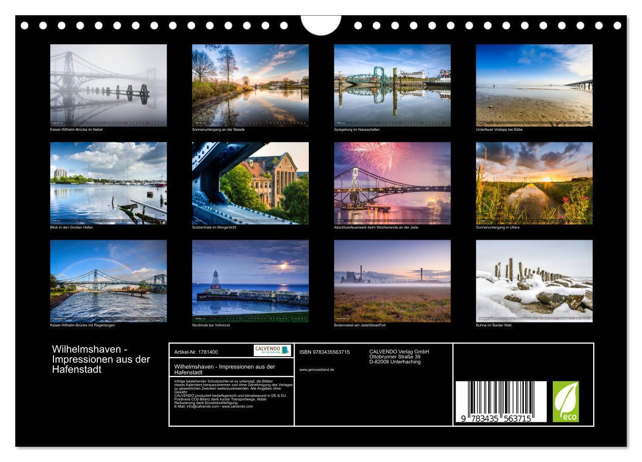 Bild: 9783435563715 | Wilhelmshaven - Impressionen aus der Hafenstadt (Wandkalender 2025...