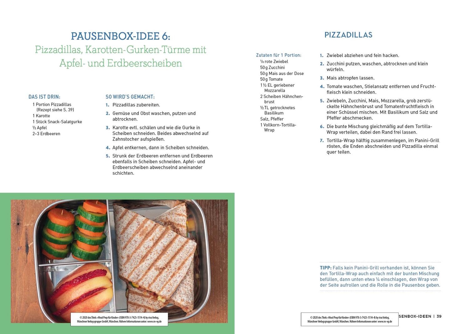 Bild: 9783742315144 | Meal Prep für Kinder | Veronika Pichl | Taschenbuch | 160 S. | Deutsch