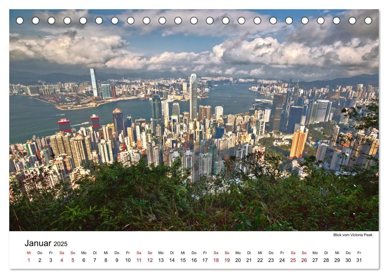 Bild: 9783435161447 | Megacity Hong Kong (Tischkalender 2025 DIN A5 quer), CALVENDO...