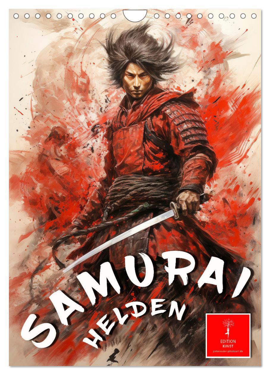 Cover: 9783435844326 | Samurai Helden (Wandkalender 2025 DIN A4 hoch), CALVENDO...