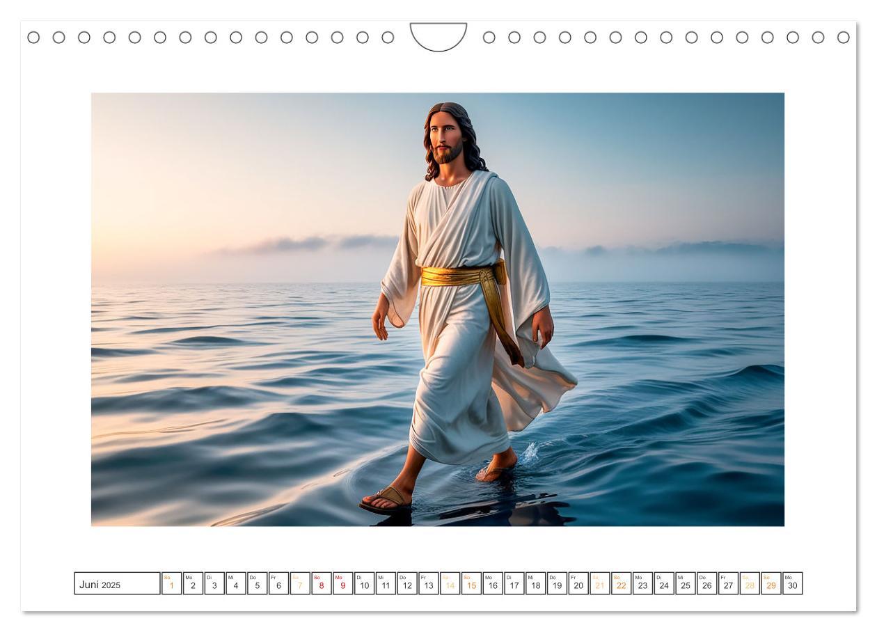 Bild: 9783457214381 | Durch das Jahr mit Jesus (Wandkalender 2025 DIN A4 quer), CALVENDO...