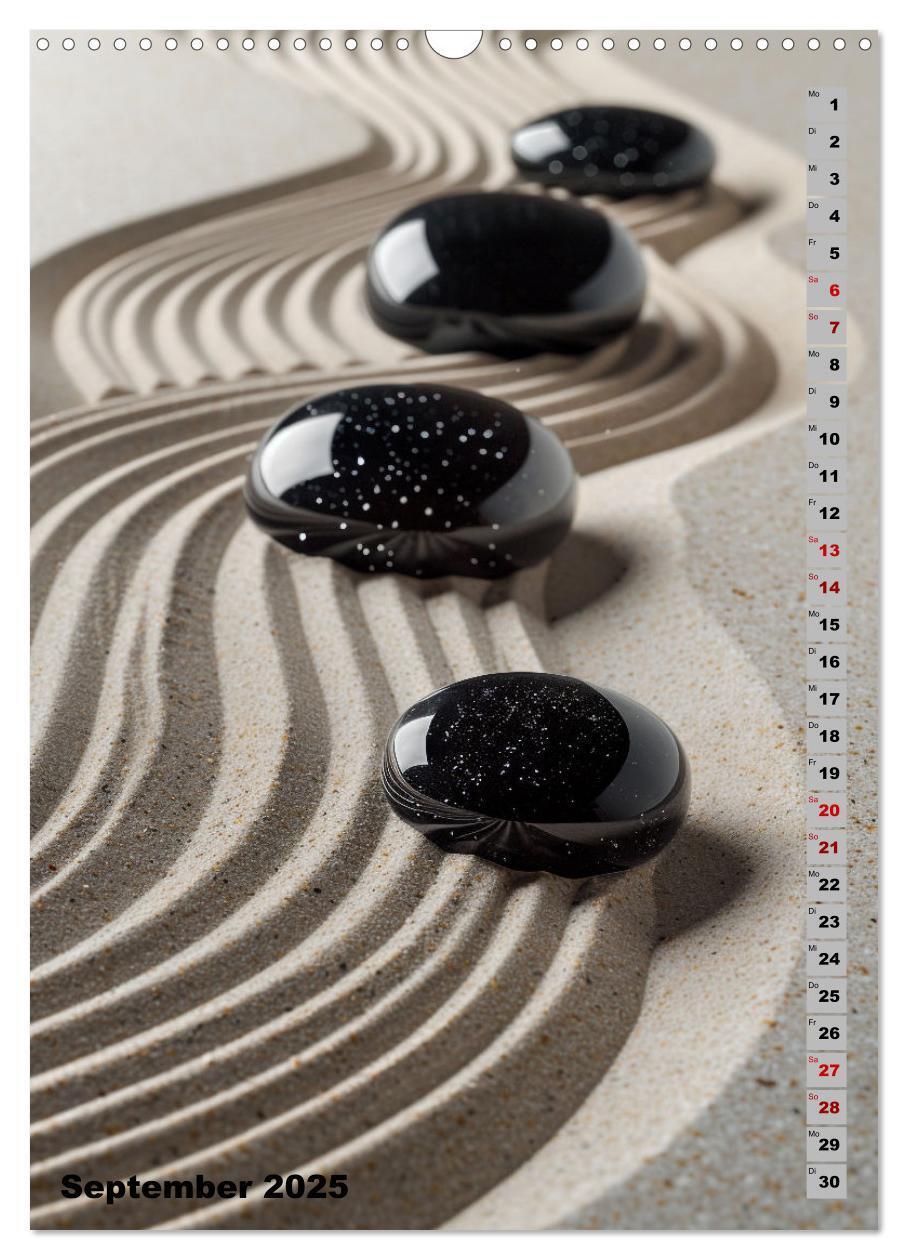 Bild: 9783457131008 | Zen aus Sand (Wandkalender 2025 DIN A3 hoch), CALVENDO Monatskalender