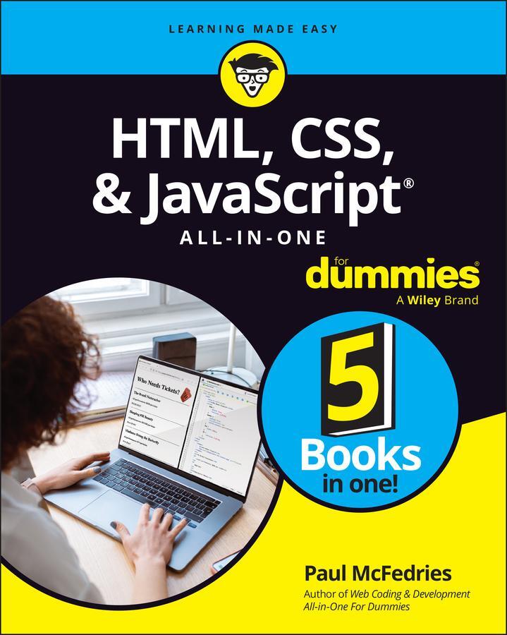 Cover: 9781394164684 | HTML, CSS, &amp; JavaScript All-in-One For Dummies | Paul McFedries | Buch