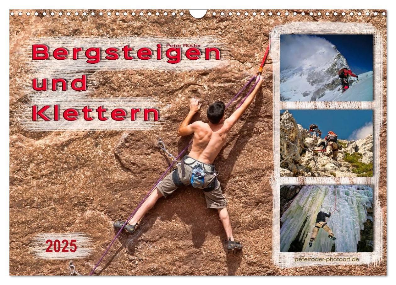 Cover: 9783435470389 | Bergsteigen und Klettern (Wandkalender 2025 DIN A3 quer), CALVENDO...