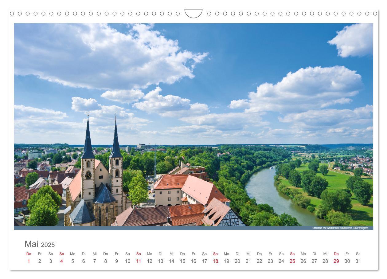 Bild: 9783435690060 | Der Neckar - Unterwegs in Deutschland (Wandkalender 2025 DIN A3...