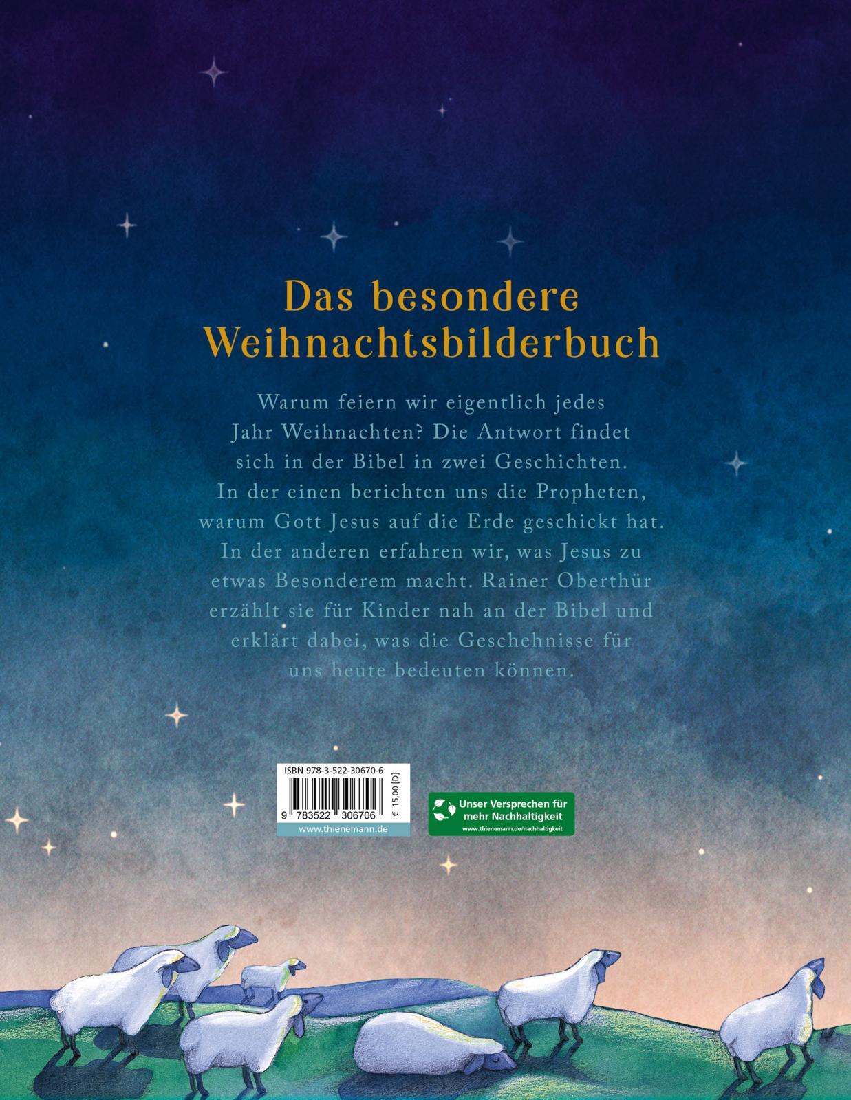 Rückseite: 9783522306706 | Die Weihnachtserzählung | Besonderes Weihnachtsbilderbuch | Oberthür