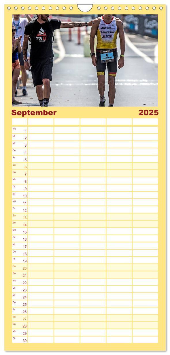 Bild: 9783457113325 | Familienplaner 2025 - TRIATHLON mit 5 Spalten (Wandkalender, 21 x...