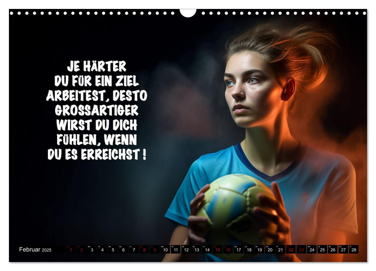 Bild: 9783383904622 | Motivation und Handball (Wandkalender 2025 DIN A3 quer), CALVENDO...