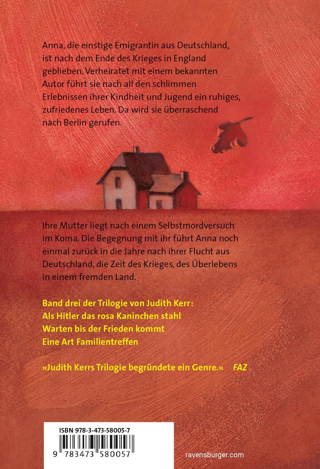 Rückseite: 9783473580057 | Eine Art Familientreffen | Judith Kerr | Taschenbuch | 240 S. | 1997