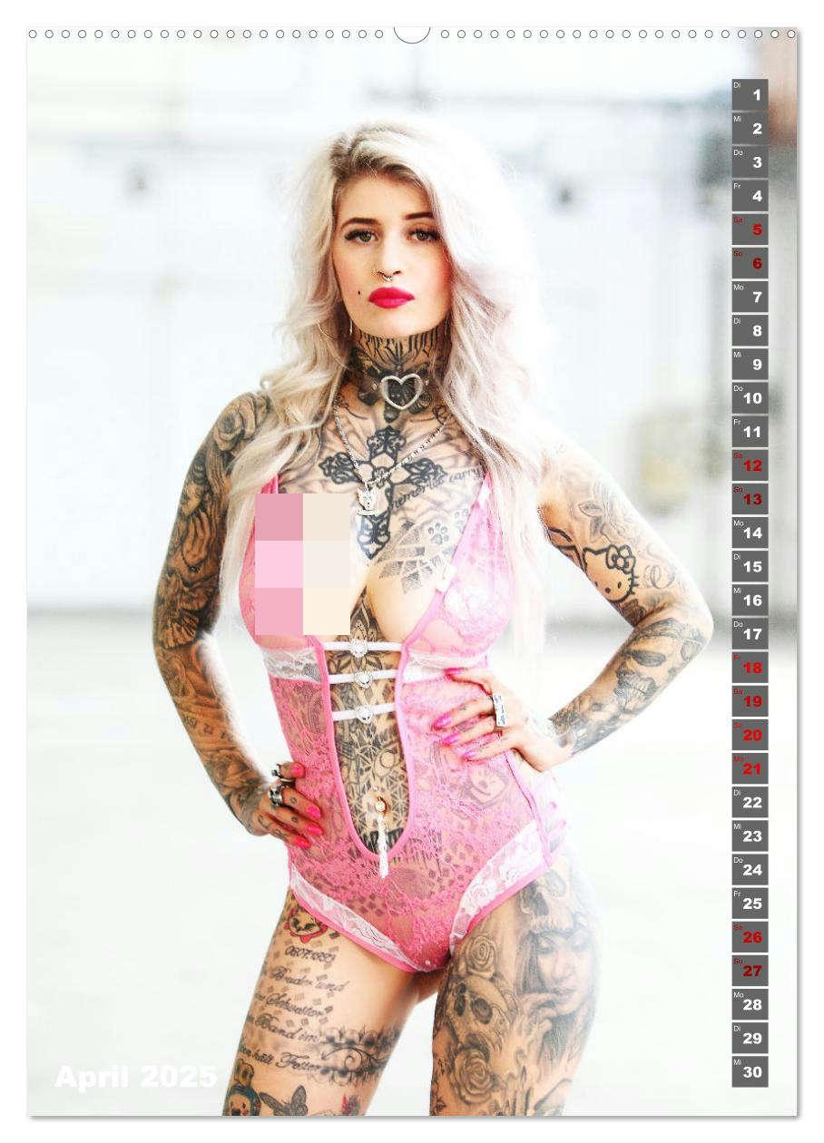 Bild: 9783435900596 | Beauty Tattoo Girls 2025 (Wandkalender 2025 DIN A2 hoch), CALVENDO...