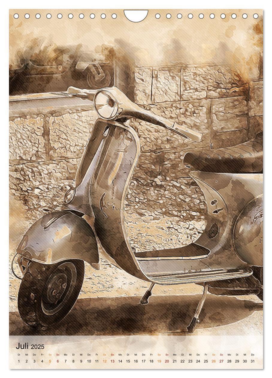 Bild: 9783435931255 | Motorroller - Vespa Galerie (Wandkalender 2025 DIN A4 hoch),...