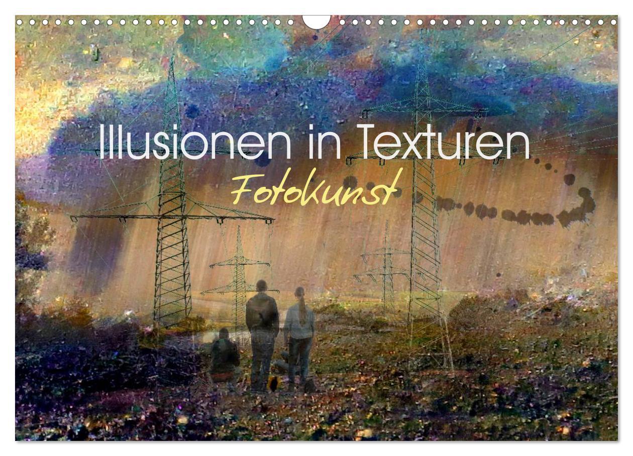 Cover: 9783435532056 | Illusionen in Texturen, Fotokunst (Wandkalender 2025 DIN A3 quer),...