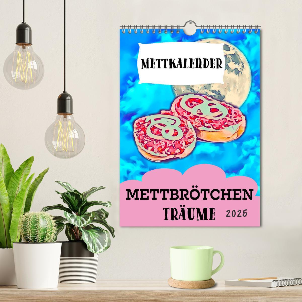 Bild: 9783435948413 | Mettbrötchen Träume - Mettkalender (Wandkalender 2025 DIN A4 hoch),...