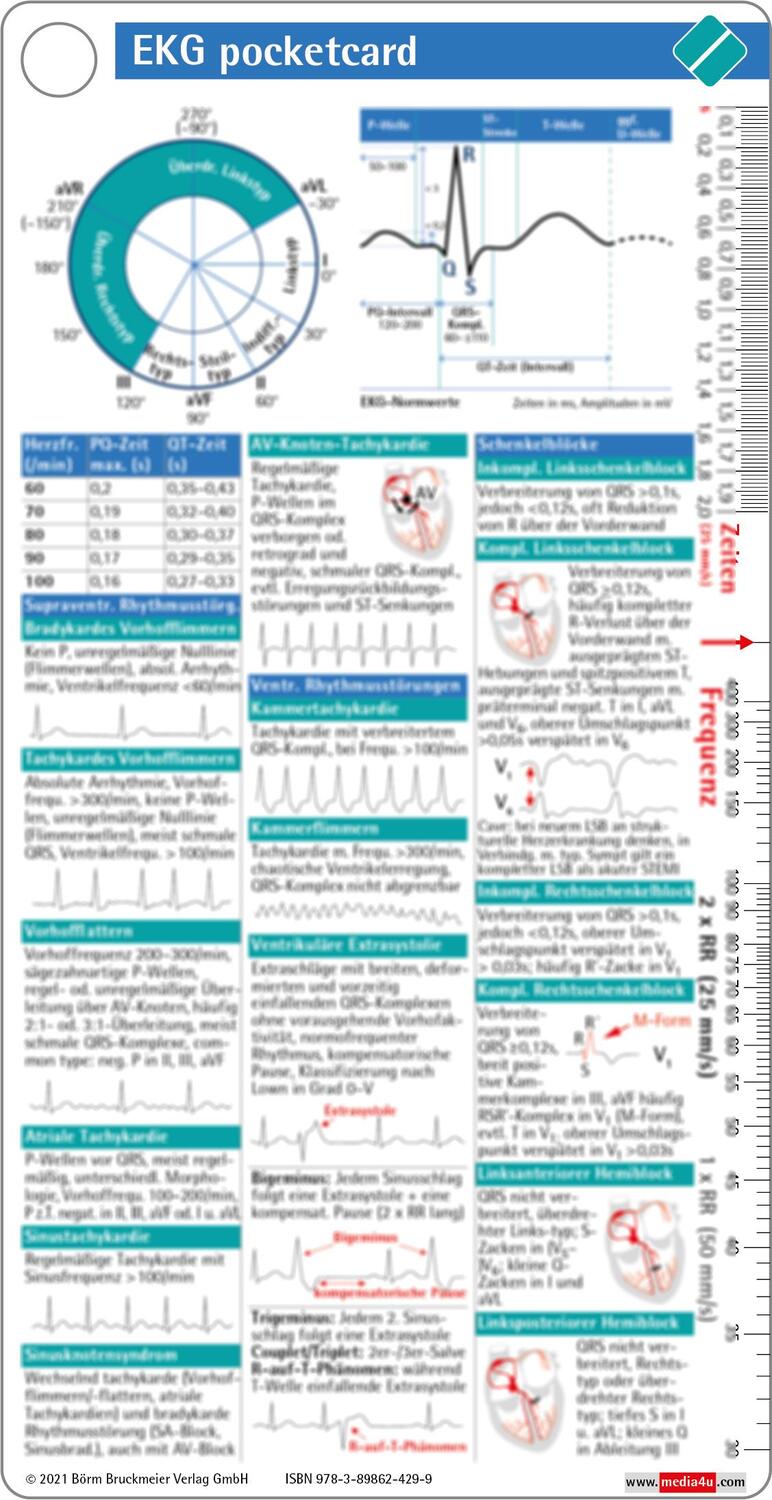 Cover: 9783898624299 | EKG pocketcard | Taschenbuch | pocketcards | 2 S. | Deutsch | 2021