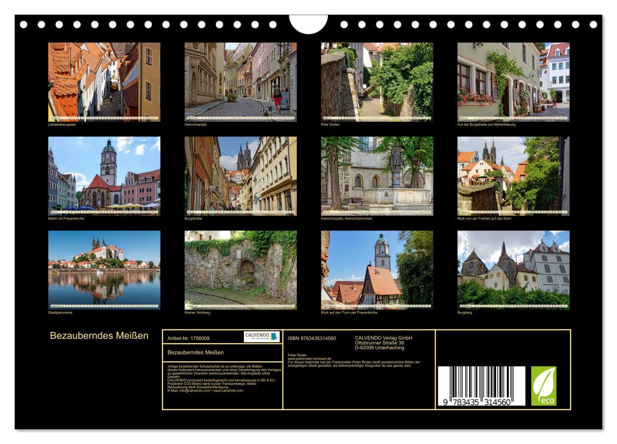 Bild: 9783435314560 | Bezauberndes Meißen (Wandkalender 2025 DIN A4 quer), CALVENDO...