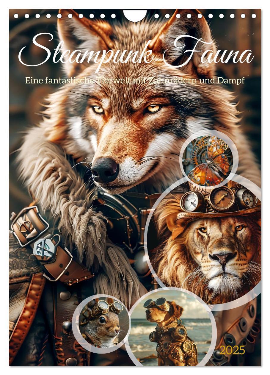 Cover: 9783435649594 | Steampunk Fauna (Wandkalender 2025 DIN A4 hoch), CALVENDO...