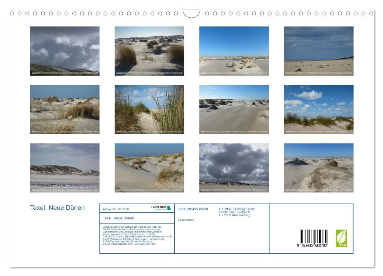 Bild: 9783435660780 | Texel. Neue Dünen (Wandkalender 2025 DIN A3 quer), CALVENDO...