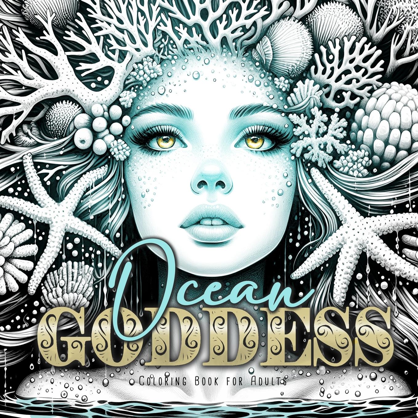 Cover: 9781965017128 | Ocean Goddess Coloring Book for Adults | Monsoon Publishing | Buch