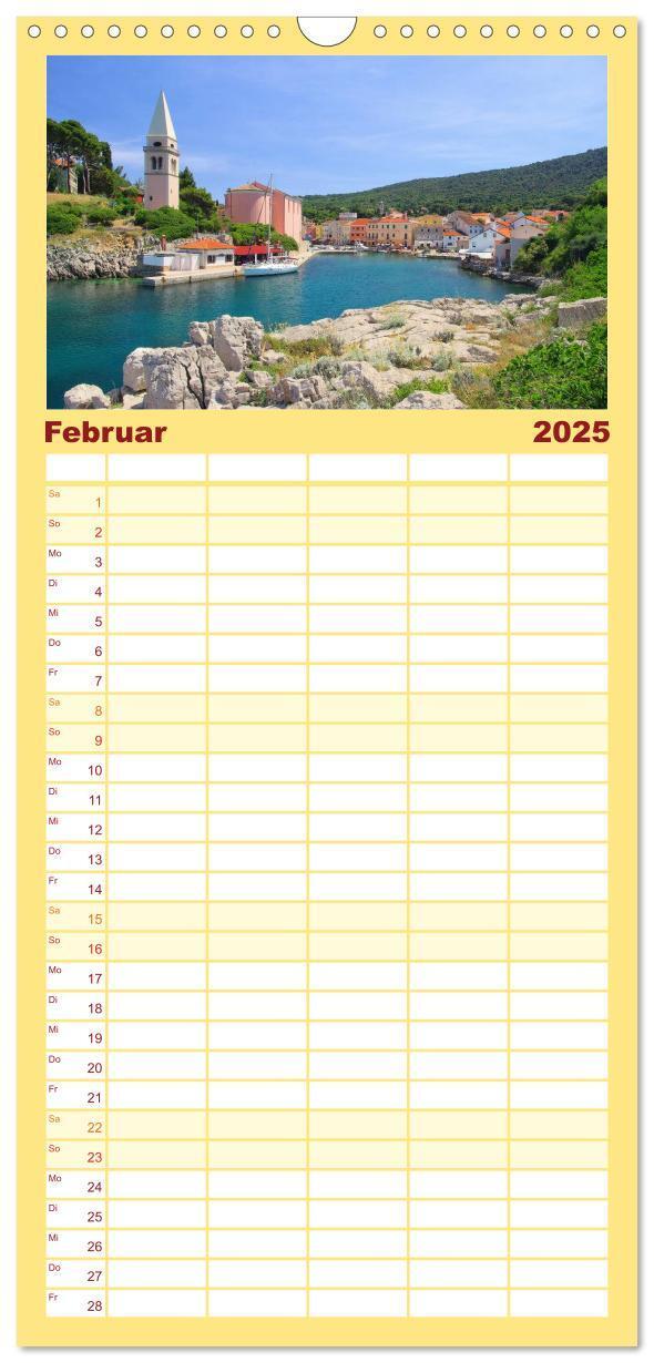 Bild: 9783457119112 | Familienplaner 2025 - Kroatien mit 5 Spalten (Wandkalender, 21 x 45...