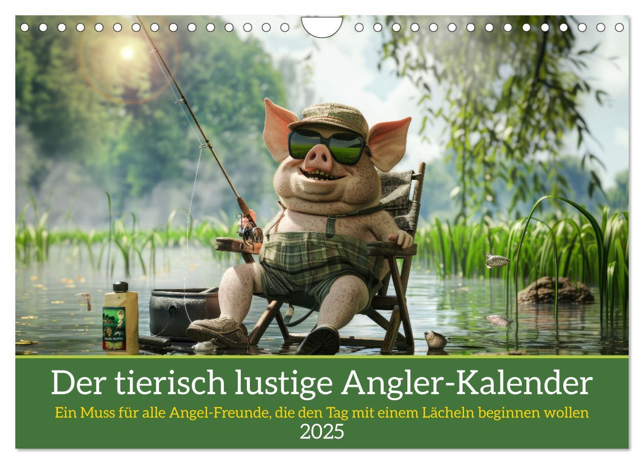 Cover: 9783457174913 | Der tierisch lustige Angler-Kalender (Wandkalender 2025 DIN A4...