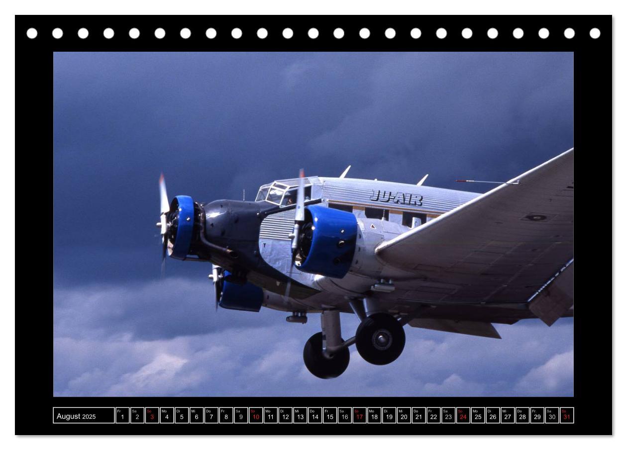 Bild: 9783435814978 | JU-AIR Ju-52 (Tischkalender 2025 DIN A5 quer), CALVENDO Monatskalender