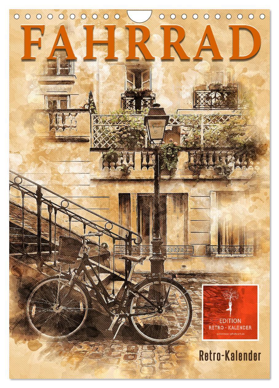 Cover: 9783435930678 | Fahrrad - Retro-Kalender (Wandkalender 2025 DIN A4 hoch), CALVENDO...