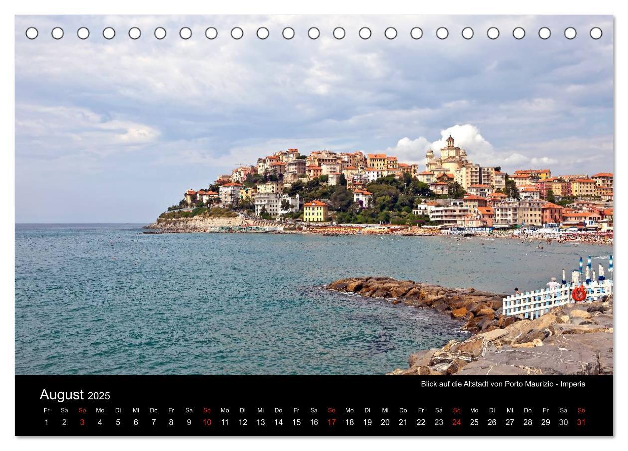 Bild: 9783435825844 | Ligurien - die italienische Riviera (Tischkalender 2025 DIN A5...