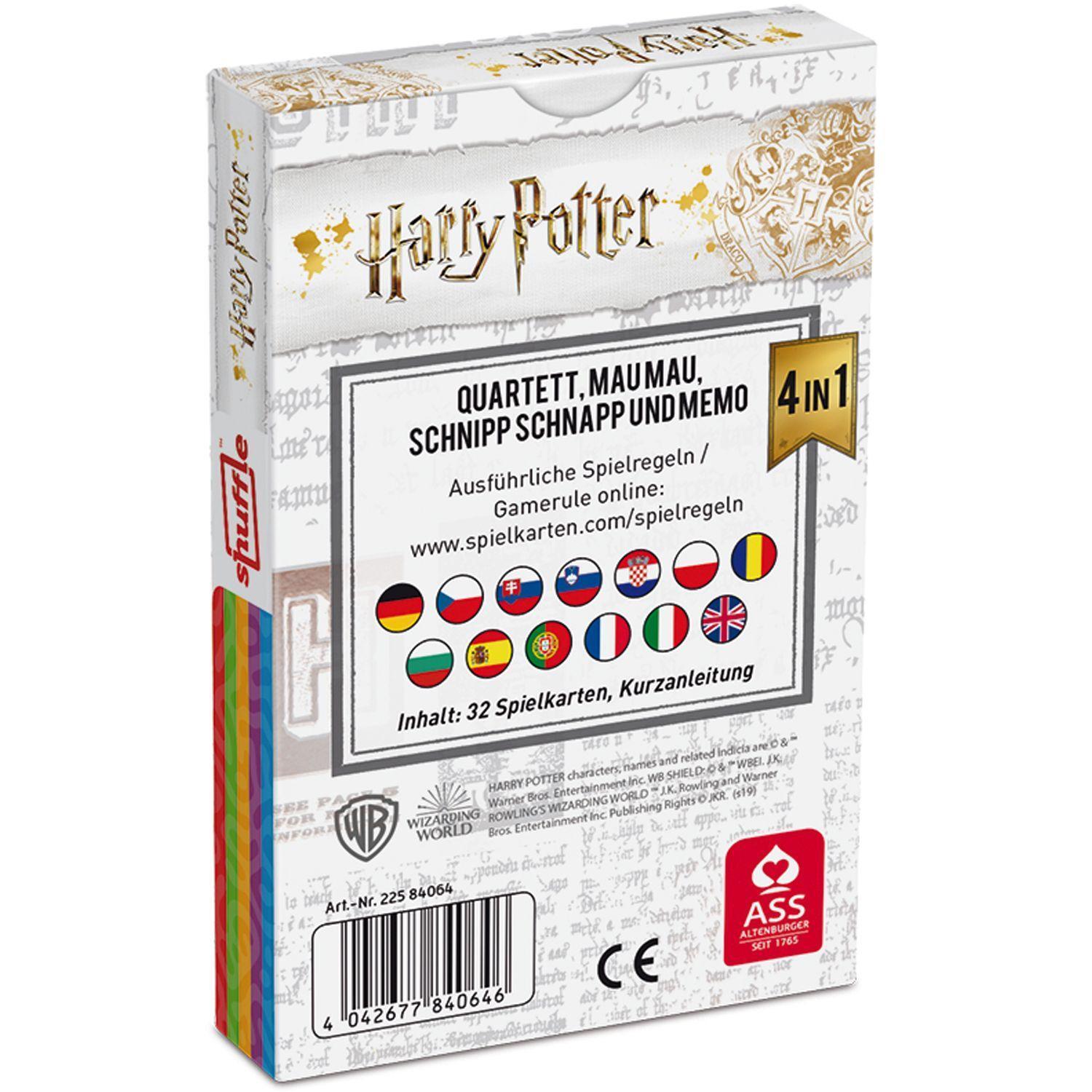 Bild: 4042677840646 | Harry Potter - Quartett 4 in 1 | Spielkartenfabrik Altenburg GmbH