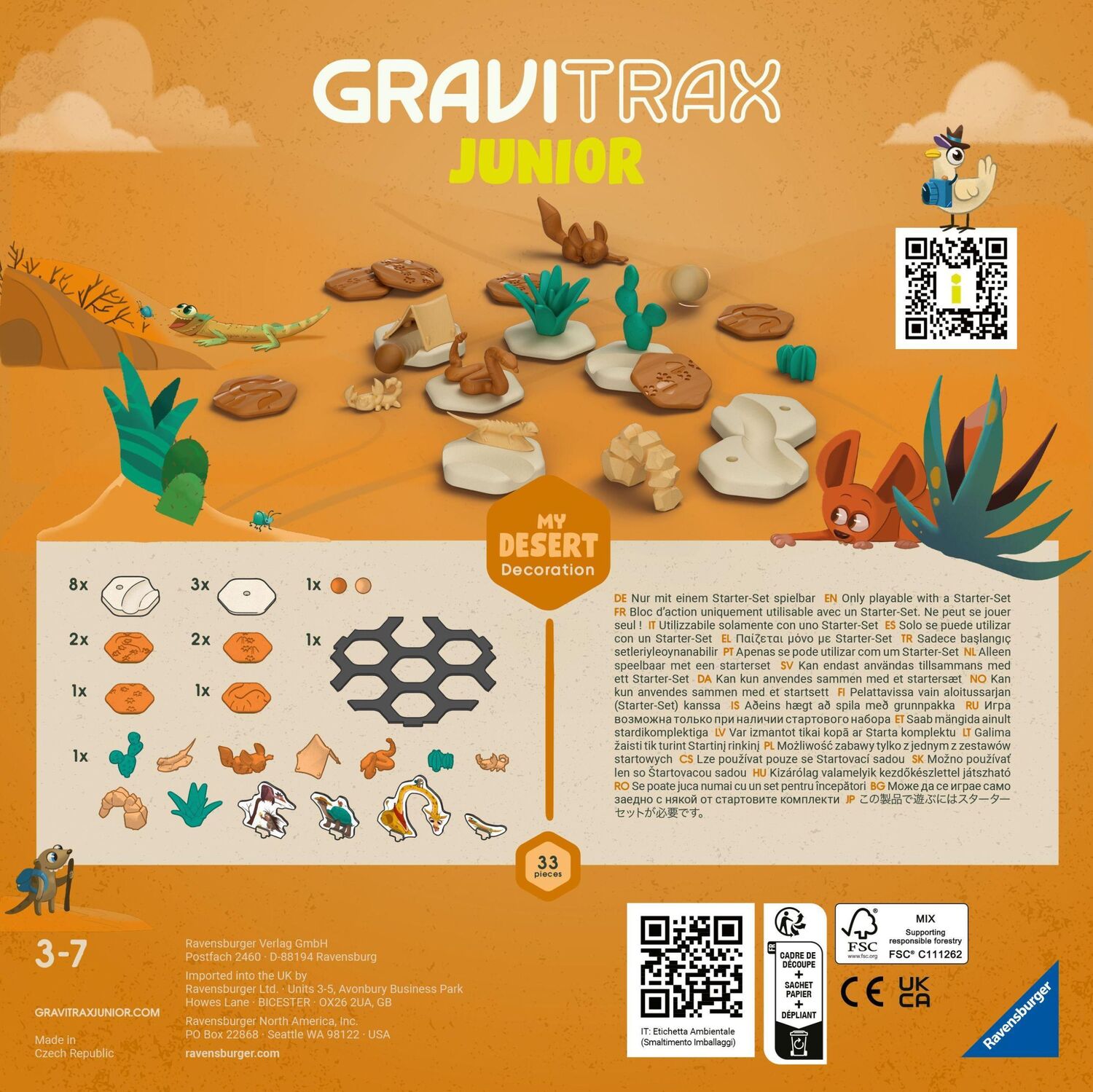 Bild: 4005556270767 | Ravensburger GraviTrax Junior Extension Desert - Erweiterbare...