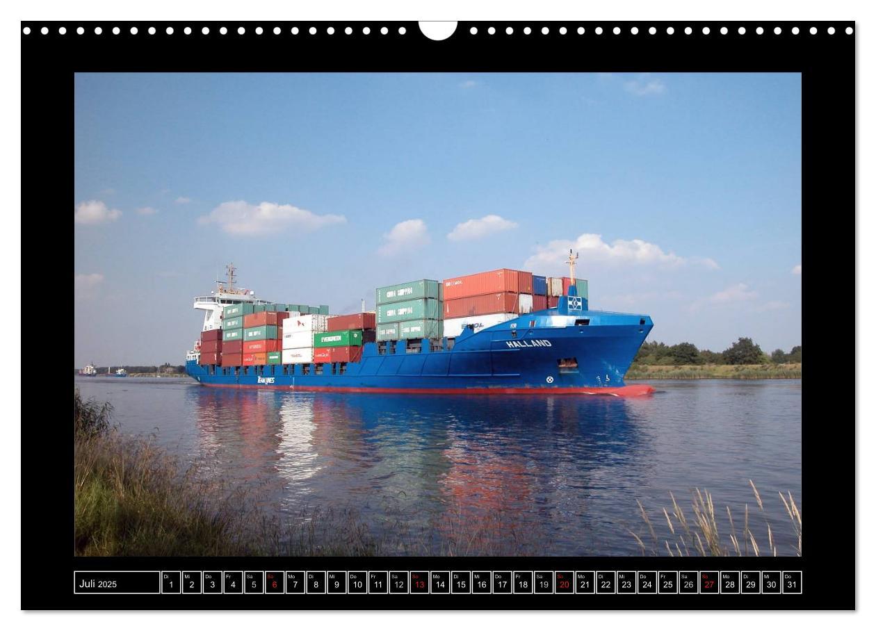 Bild: 9783435738205 | Containerschiffe (Wandkalender 2025 DIN A3 quer), CALVENDO...