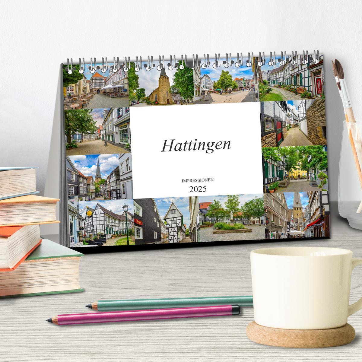 Bild: 9783435210589 | Hattingen Impressionen (Tischkalender 2025 DIN A5 quer), CALVENDO...