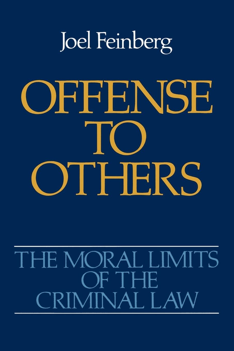 Cover: 9780195052152 | Offense to Others | Joel Feinberg | Taschenbuch | Paperback | Englisch