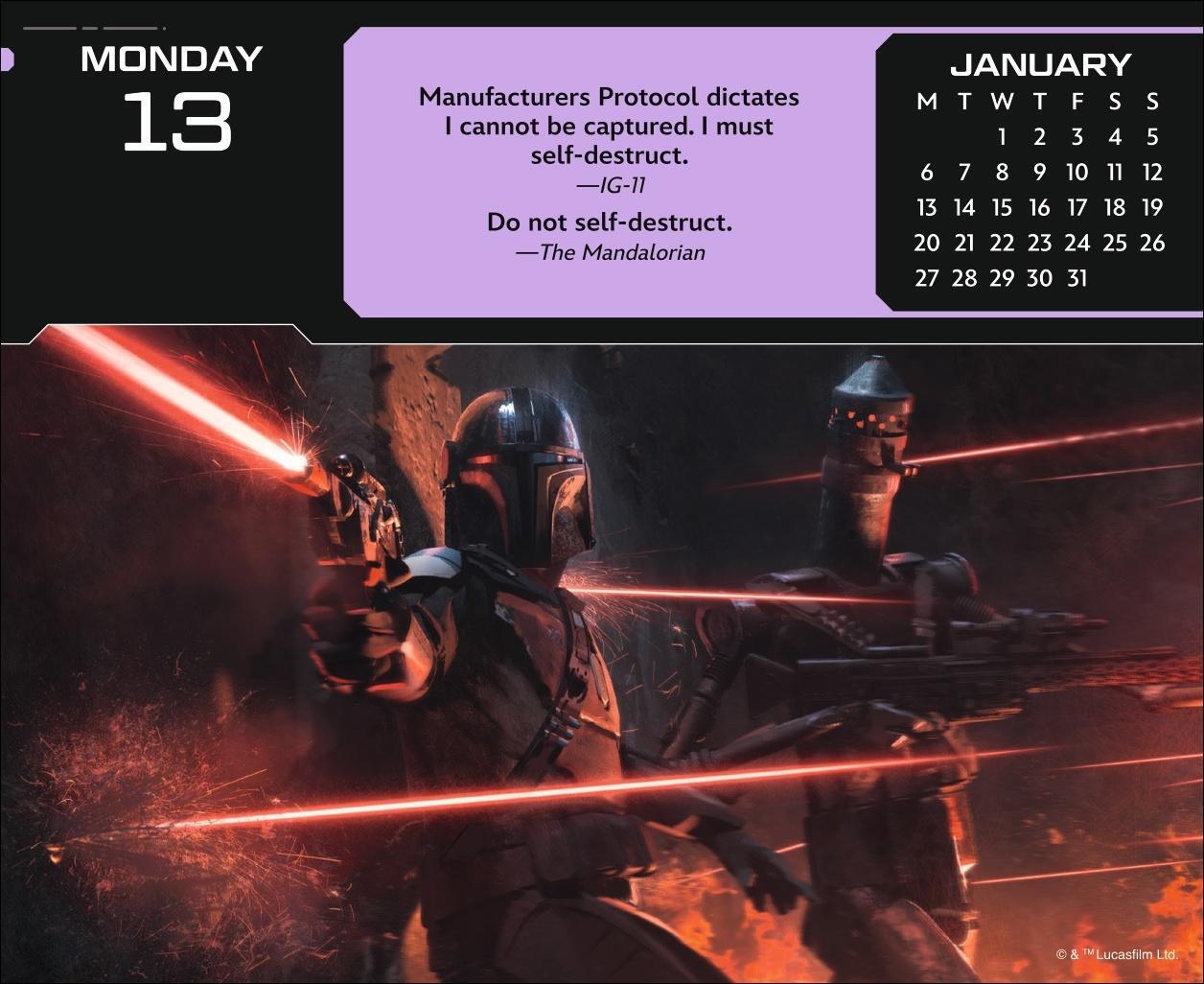 Bild: 9783840196874 | The Mandalorian The Child Tagesabreißkalender 2025 | Kalender | 320 S.