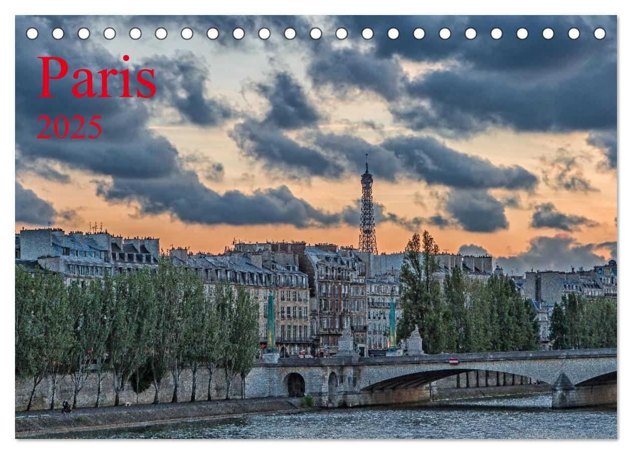 Cover: 9783435775859 | Paris (Tischkalender 2025 DIN A5 quer), CALVENDO Monatskalender | 2025