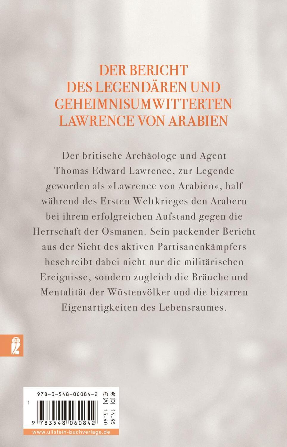 Rückseite: 9783548060842 | Die sieben Säulen der Weisheit | Lawrence von Arabien | Lawrence