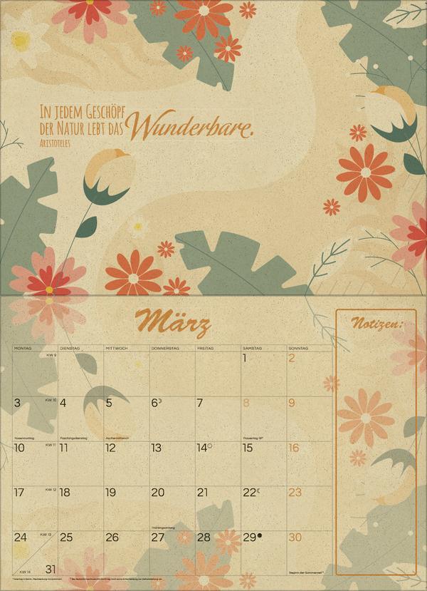 Bild: 9783731879855 | Natural Art Graspapier 2025 | Verlag Korsch | Kalender | 13 S. | 2025