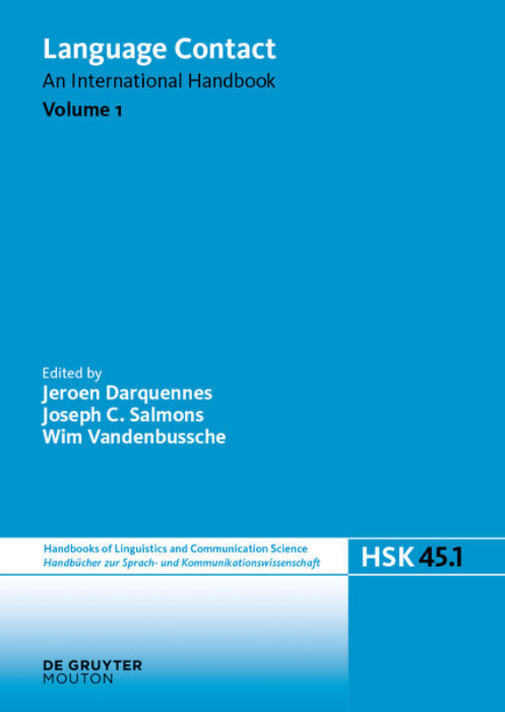 Cover: 9783110441062 | Language Contact. Volume 1 | Jeroen Darquennes (u. a.) | Buch | XIII