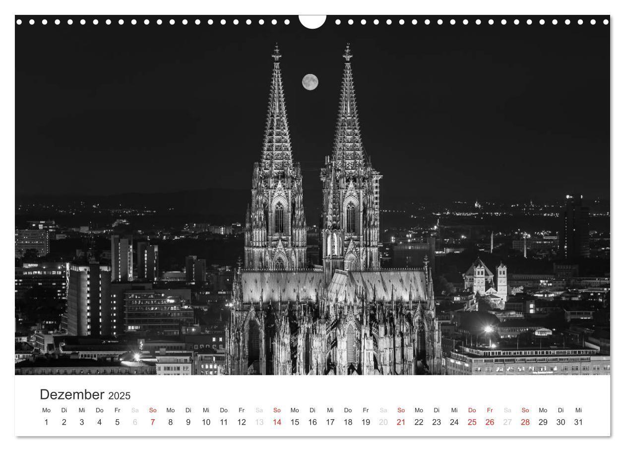 Bild: 9783435556915 | Köln - monochrome Ansichten (Wandkalender 2025 DIN A3 quer),...