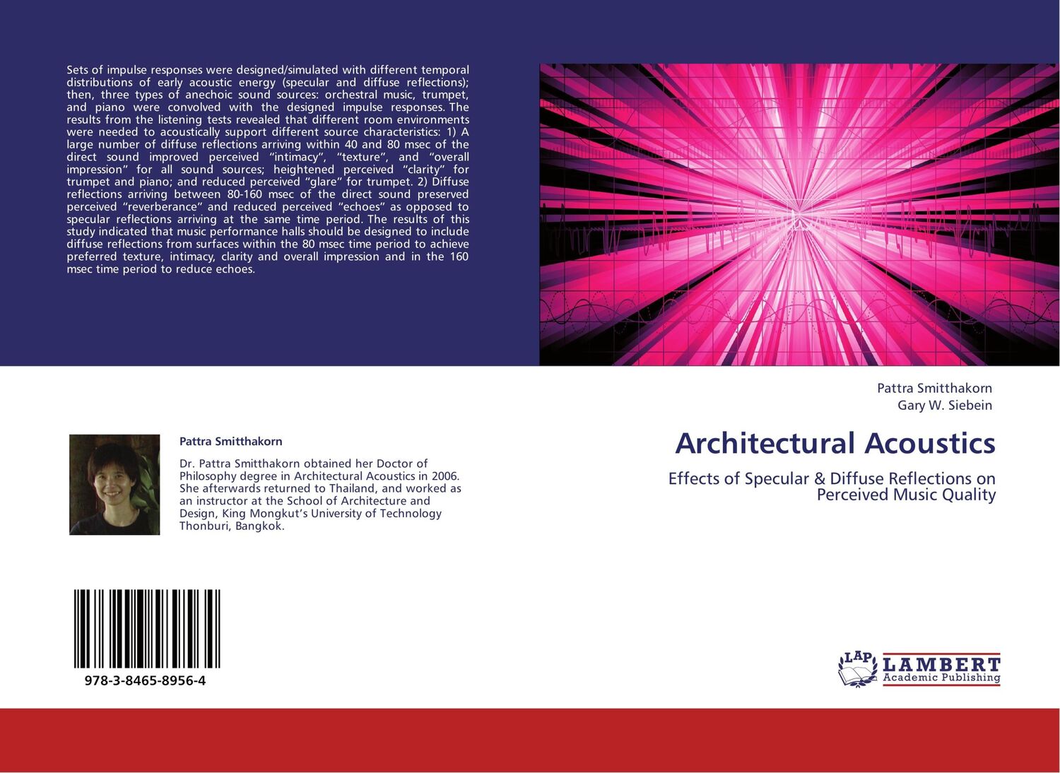 Cover: 9783846589564 | Architectural Acoustics | Pattra Smitthakorn (u. a.) | Taschenbuch